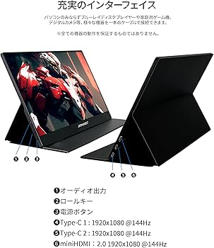 Amazon.co.jp: JAPANNEXT 14インチ モバイルモニター IPS パネル フル