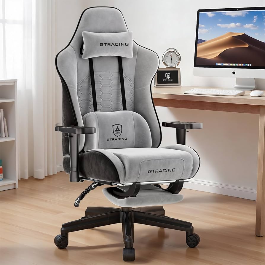 Amazon.co.jp: GTPLAYER ゲーミングチェア ベロア生地 デスクチェア