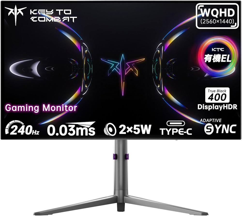 Amazon.co.jp: KTC G27P6S 27-inch Organic EL Gaming Monitor, OLED