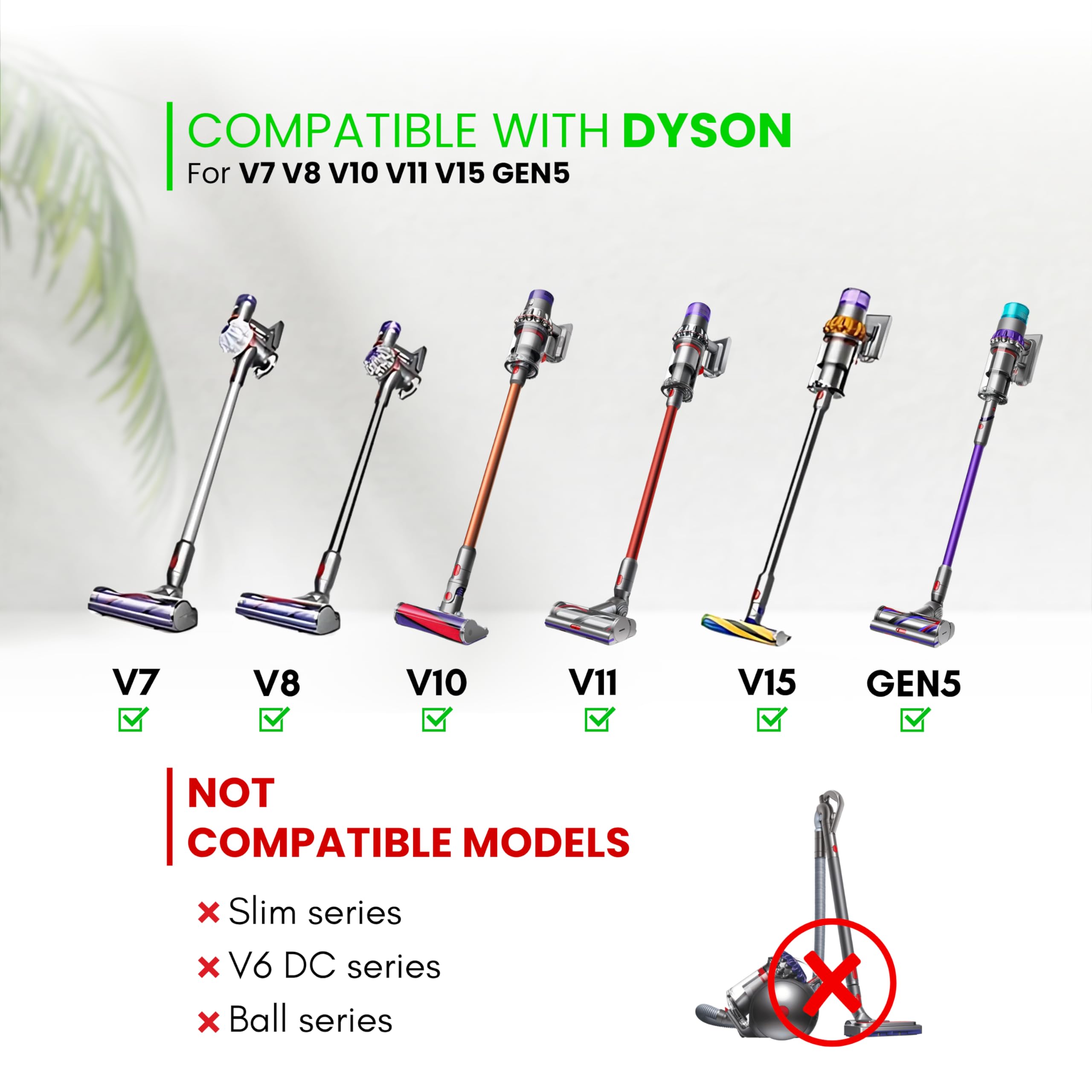 Amazon.co.jp: Dyson V7 V8 V10 V11 V15 Gen5用交換用アタッチメント
