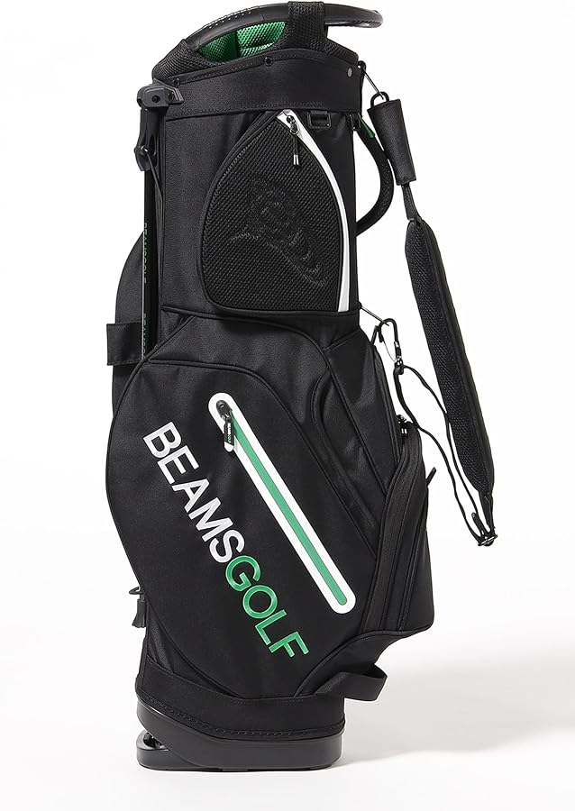 BEAMS GOLF スタンドバッグ ブラック/グリーン BEAMS GOLF（ビームス