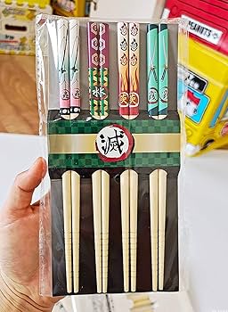 Amazon | 鬼滅の刃 お箸 鬼狩り 箸セット 竹箸 竈門炭治郎 禰豆子 善逸