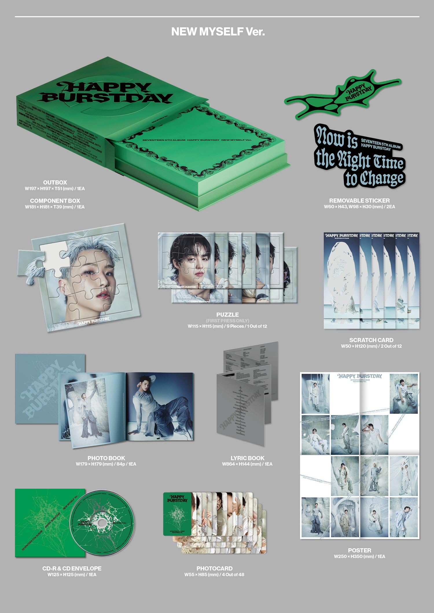 HAPPY BURSTDAY 韓国POPUP 特典 ミンハオ withmuu SEVENTEEN 5th