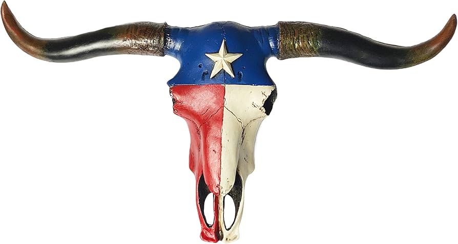 Amazon.co.jp: Urbalabs テキサスロングホーン スカルと角 壁彫刻