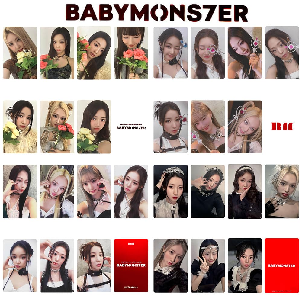 Amazon | KPOP BABYMONSTER BABYMONS7ER フォトカード ポストカード +