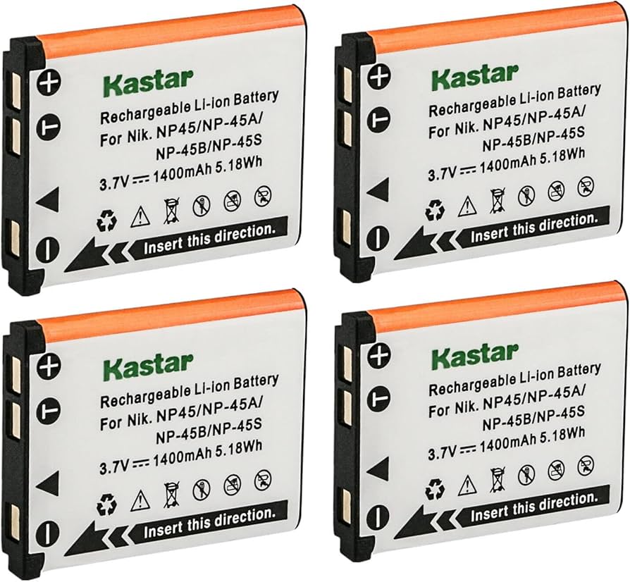 Amazon.com: Kastar FNP-45 Battery 4-Pack Replacement for Fujifilm
