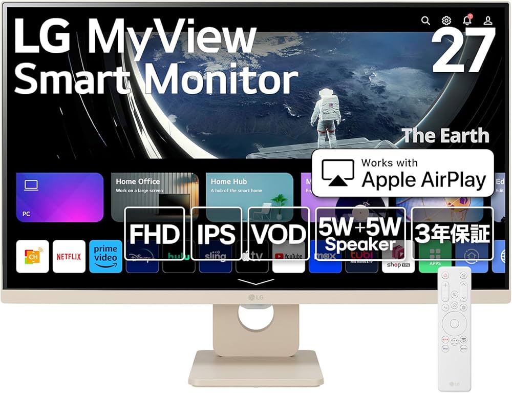 Amazon.co.jp: LG スマートモニター / 27SR50F-E/MyView Smart Monitor