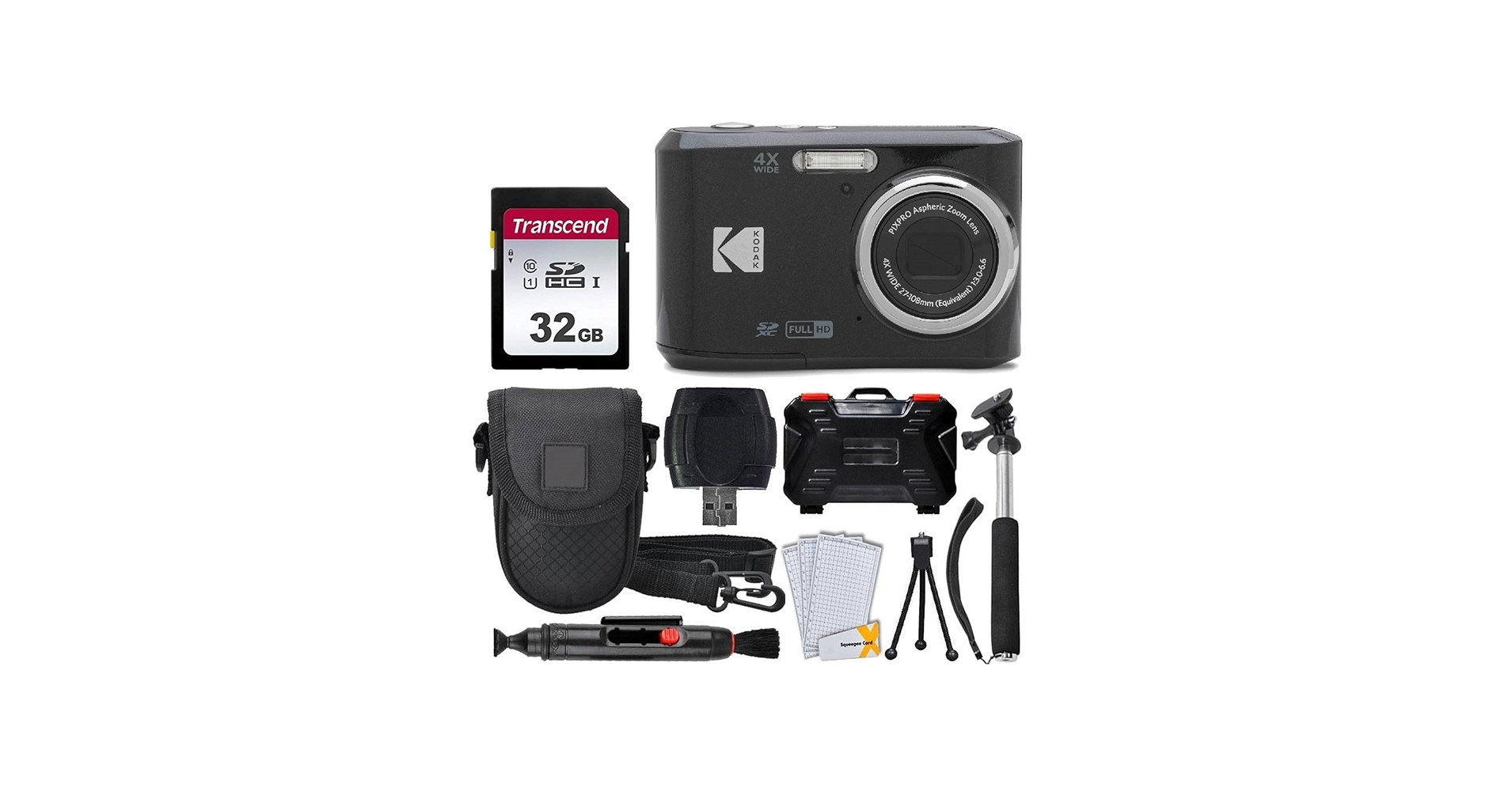 Amazon.com : Kodak PIXPRO FZ45 Digital Camera, 32GB Memory Card