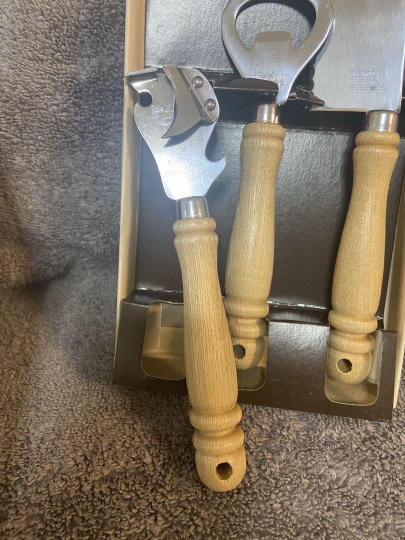 Amazon | tomi(woody)ステンレス スチール ナイフ 栓抜き 缶切りセット