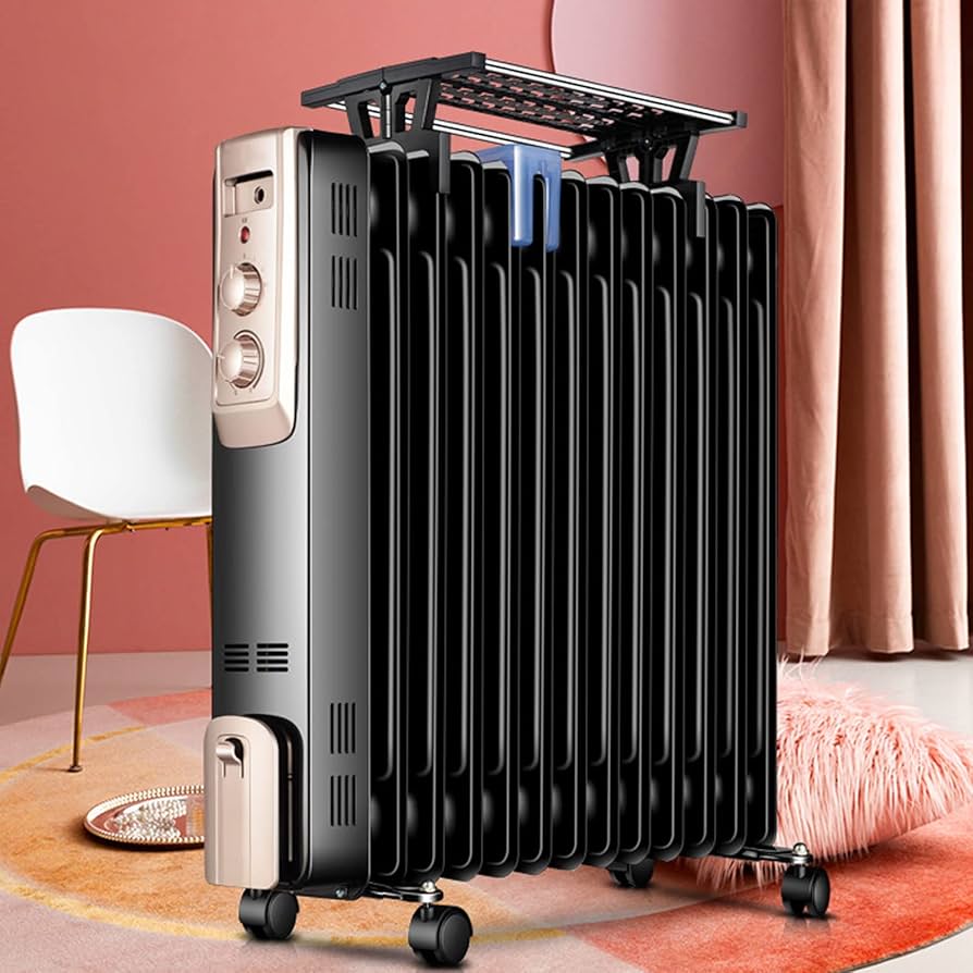 Amazon | オイルヒーター オイルフリーヒーター 2200W 13枚フィン