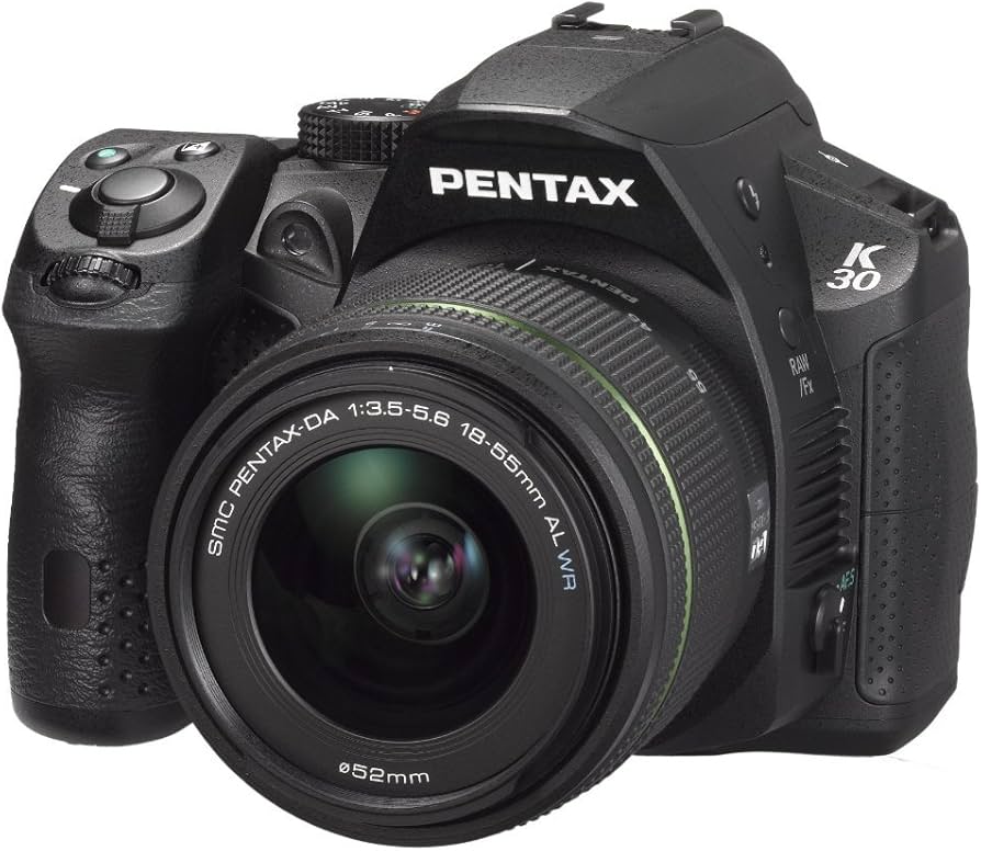 Amazon.com : Pentax K-30 lens kit black w DA 18-55WR Weather