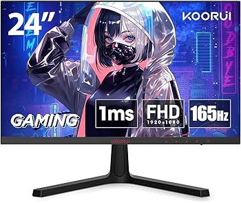 Amazon.co.jp: KOORUI ゲーミングモニター 24インチフルHD VA 非光沢