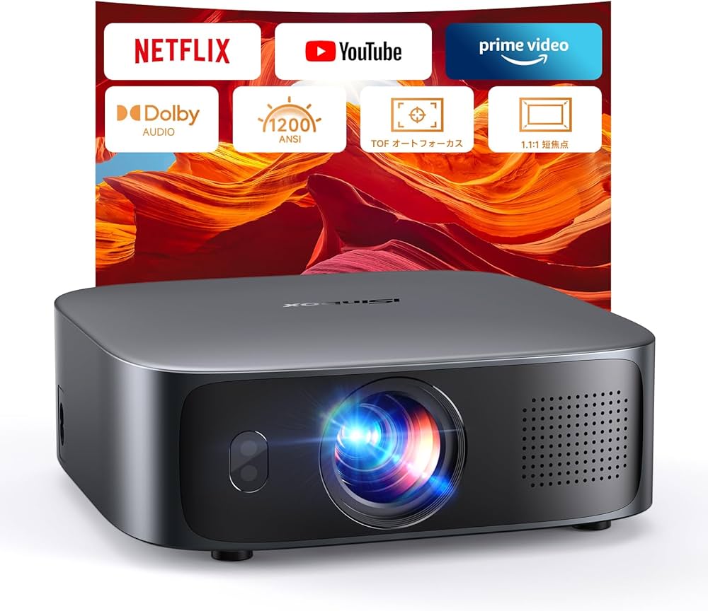 Amazon.co.jp: 【1.1:1短焦点・Netflix公式ライセンス】iSinbox