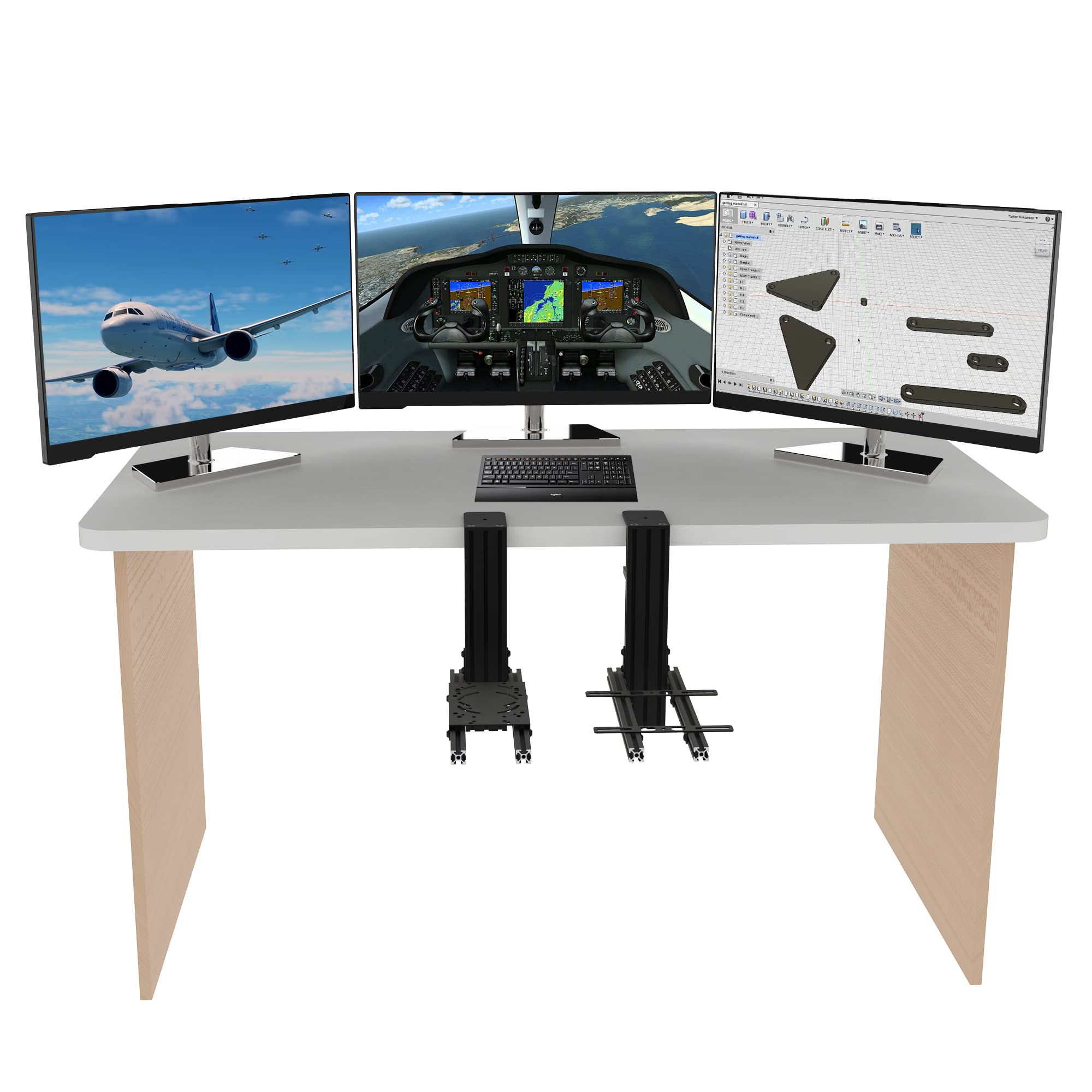 Amazon.co.jp: Hikig 2セット The Desk Mount for Flight Sim Game