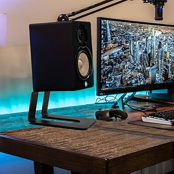 Amazon | Stageek スピーカースタンド 卓上 小型スピーカーアルミ台座