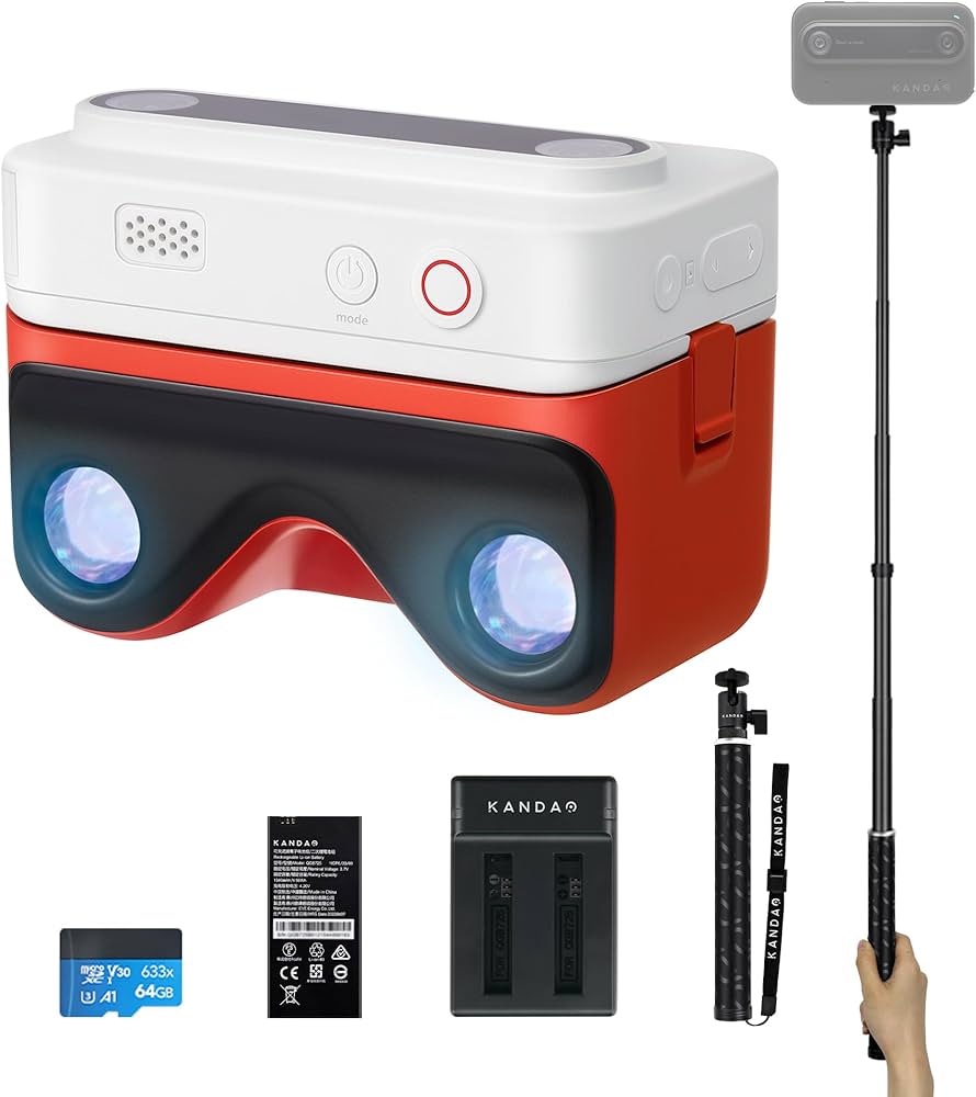 Amazon | Kandao QooCam EGO 3Dカメラ VRデジタルカメラ 4K 60FPS