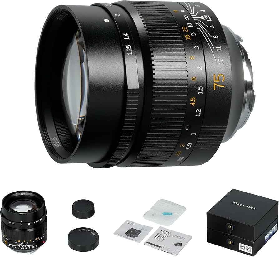 Amazon.com : 7artisans 75mm F1.25 Manual Focus Prime Lens
