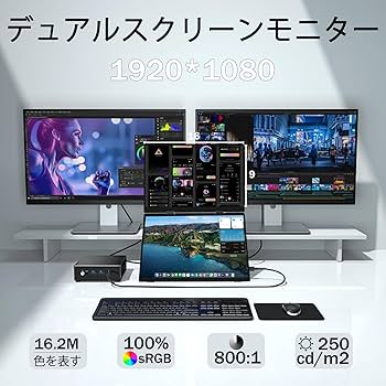 Amazon.co.jp: デュアル モバイルモニター タッチパネル 15.6インチ