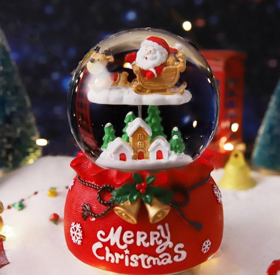 Amazon.co.jp: クリスマス スノードーム オルゴール クリスマススノー