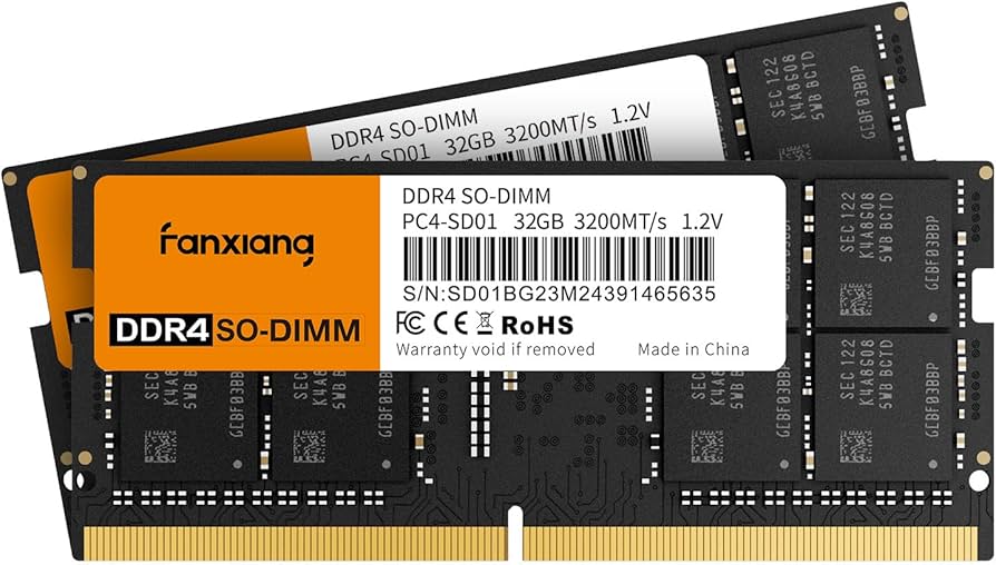 fanxiang SODIMM DDR4 RAM 64GB (2 x 32GB) 3200MHz, Intel AMD Laptop