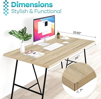 Amazon.com: Kaboon 36x24 inches Tabletop, Solid One-Piece Desktop
