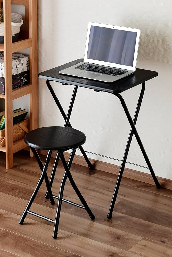 Amazon.co.jp: 山善(YAMAZEN) 折りたたみ デスク チェアセット 机 (幅