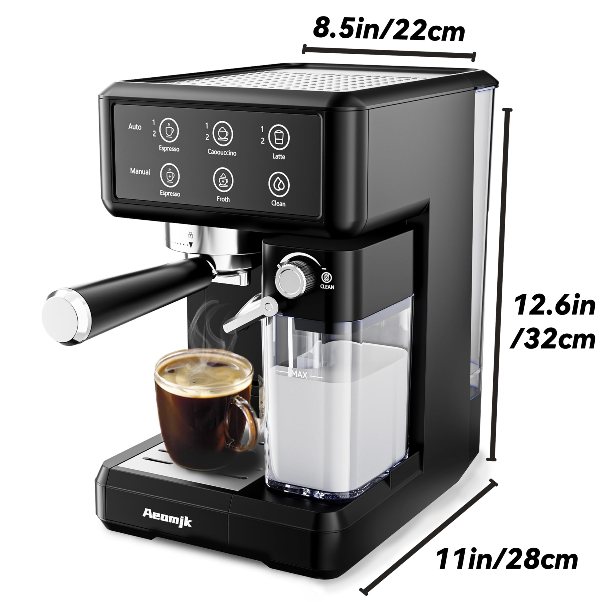 Amazon | Aeomjk コーヒーメーカー, 20 Bar プロフェッショナル