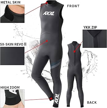 Amazon | AXXL トライアスロン ウェットスーツ ロングジョン スキン