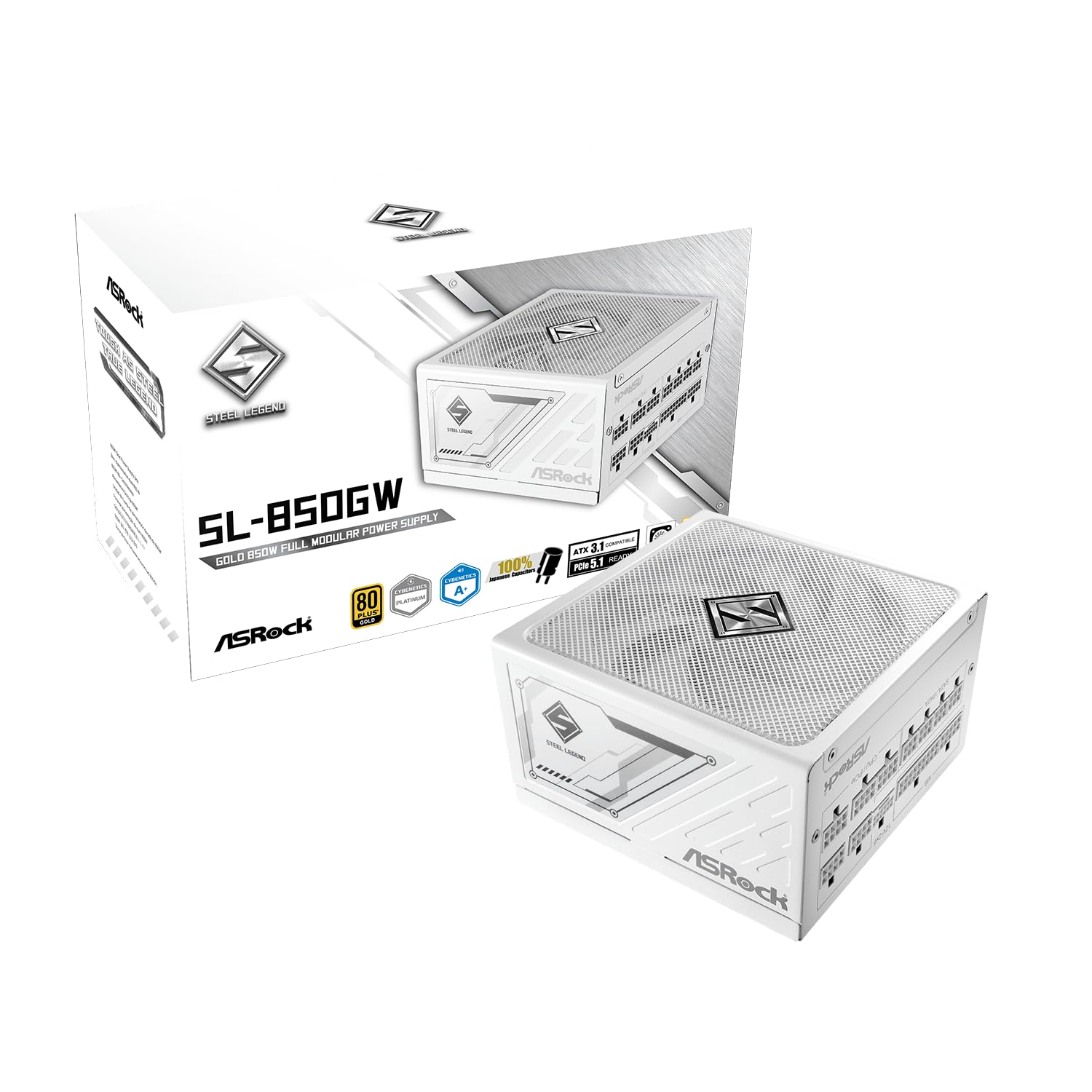 Amazon.com: ASRock Steel Legend White Edition SL-850GW 850W ATX