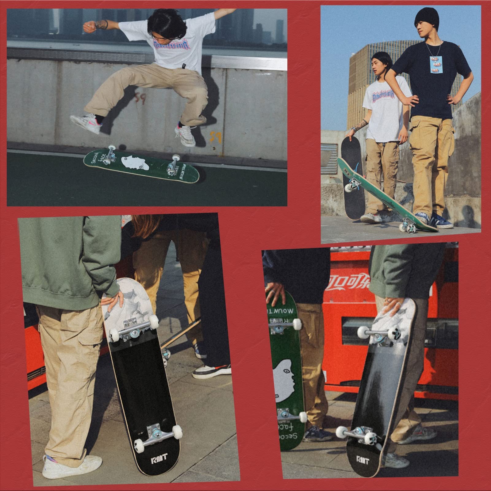 Amazon.co.jp: スケボー コンプリート/スケートボード 完成品/メープル