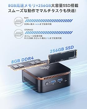 Amazon.co.jp: NiPoGi ミニpc Ryzen 3250U 【2026新モデル・業界超ミニ