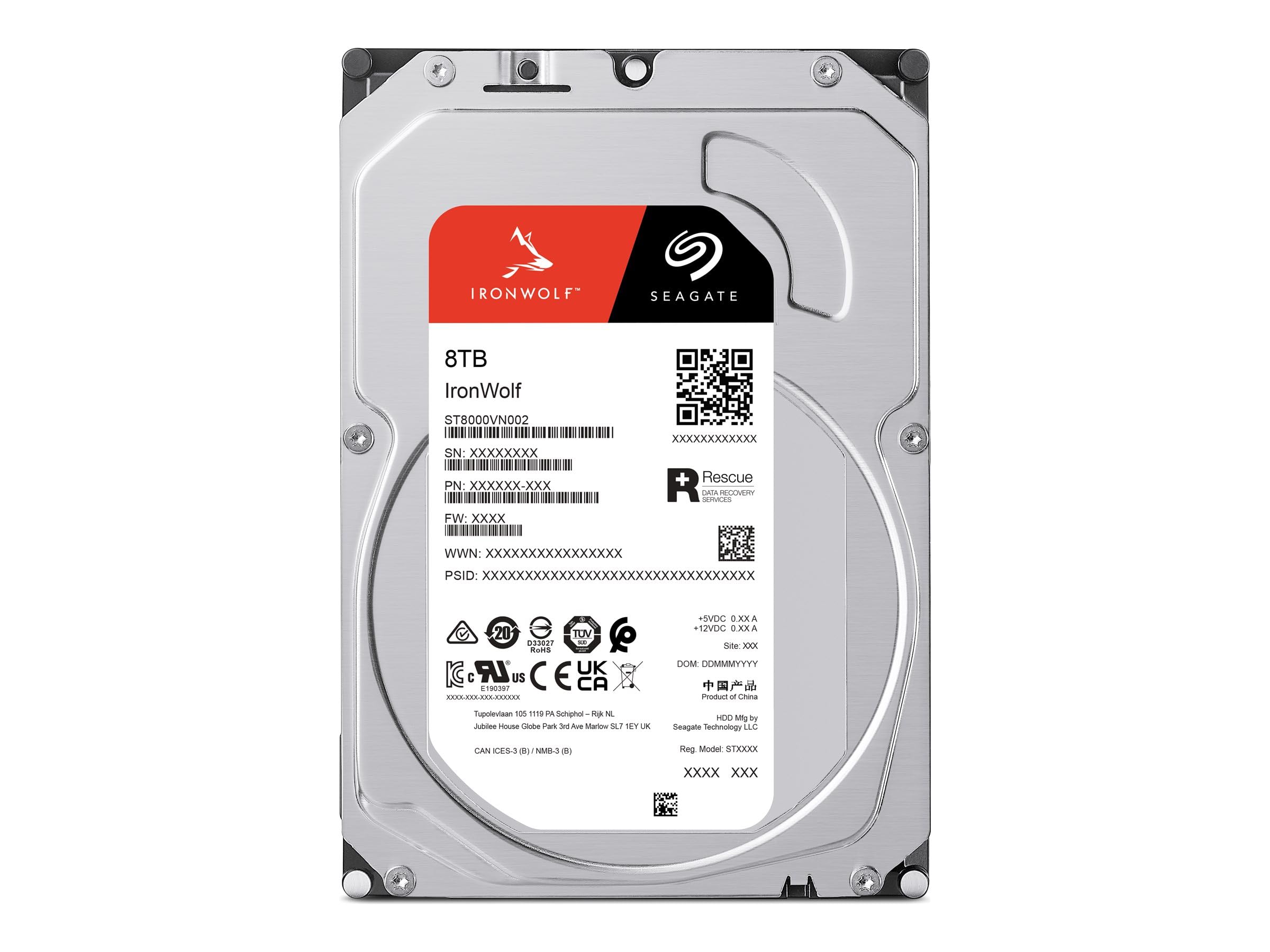Amazon | Seagate HDD Ironwolf 3.5インチ 8TB SATA 6GB/s