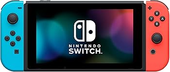 Nintendo Switch Game Console - Black (HAC-001(-01) w/OEM Blue/Red