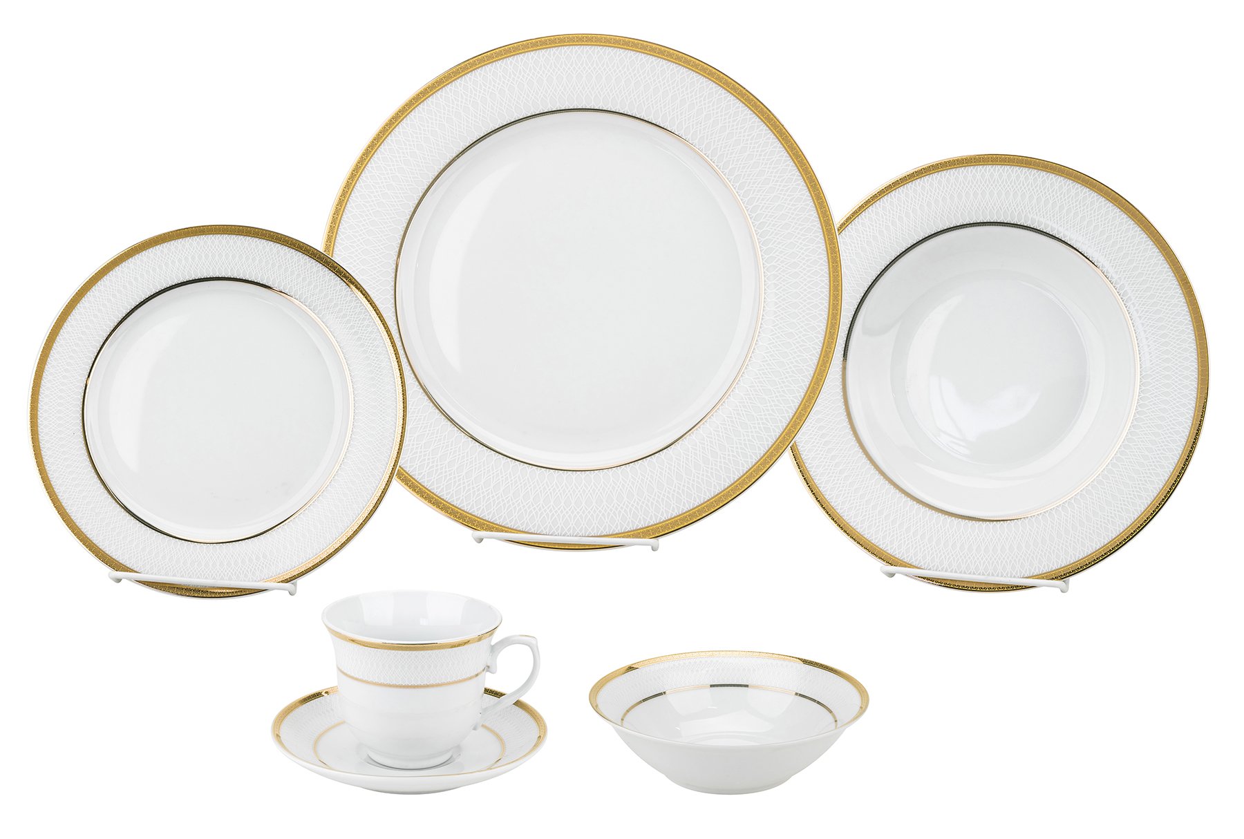 Amazon.co.jp: 磁器食器セット、24ピースService for 4 by Lorren