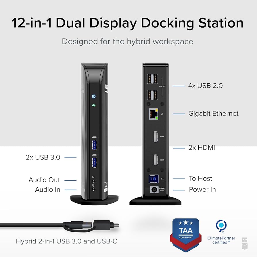 Amazon.com: Plugable Universal Laptop Docking Station Dual HDMI