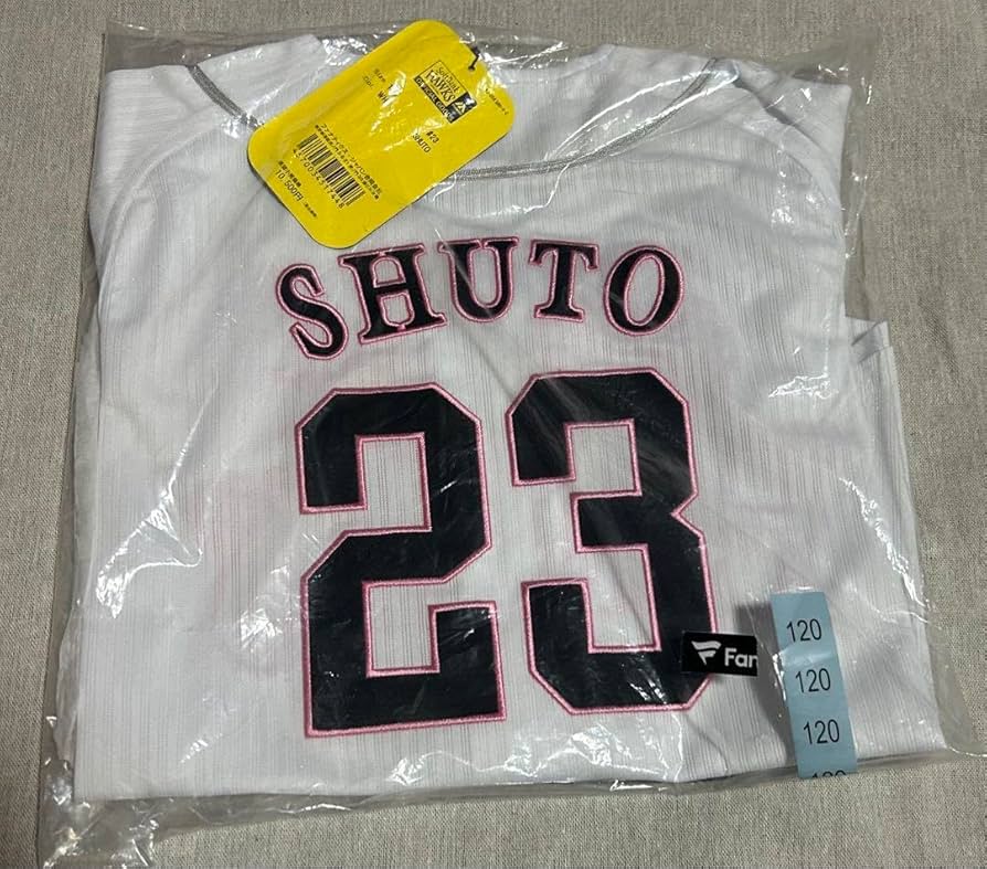 Amazon.co.jp: ソフトバンクホークス 周東佑京 #23 ピンクリボン