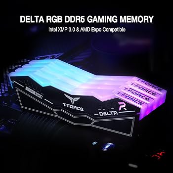 Amazon.co.jp: TEAMGROUP T-Force Delta RGB DDR5 Ram 32GB (2x16GB