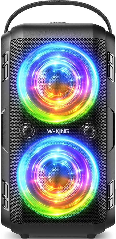 Amazon.co.jp: W-KING 80W Bluetoothスピーカーラウド 、スーパー重