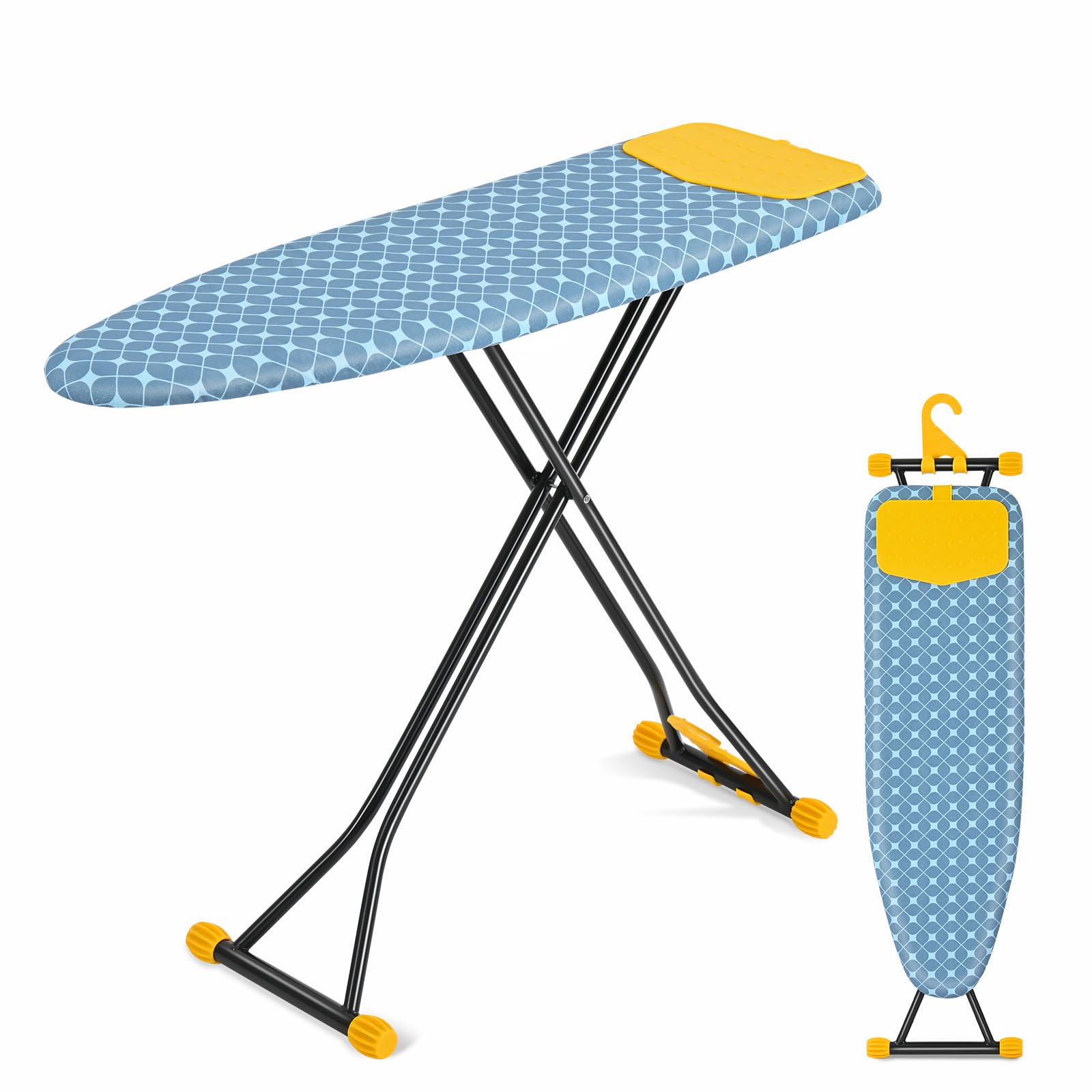 APEXCHASER Ironing Board with Iron Rest, Compact and Space Saver