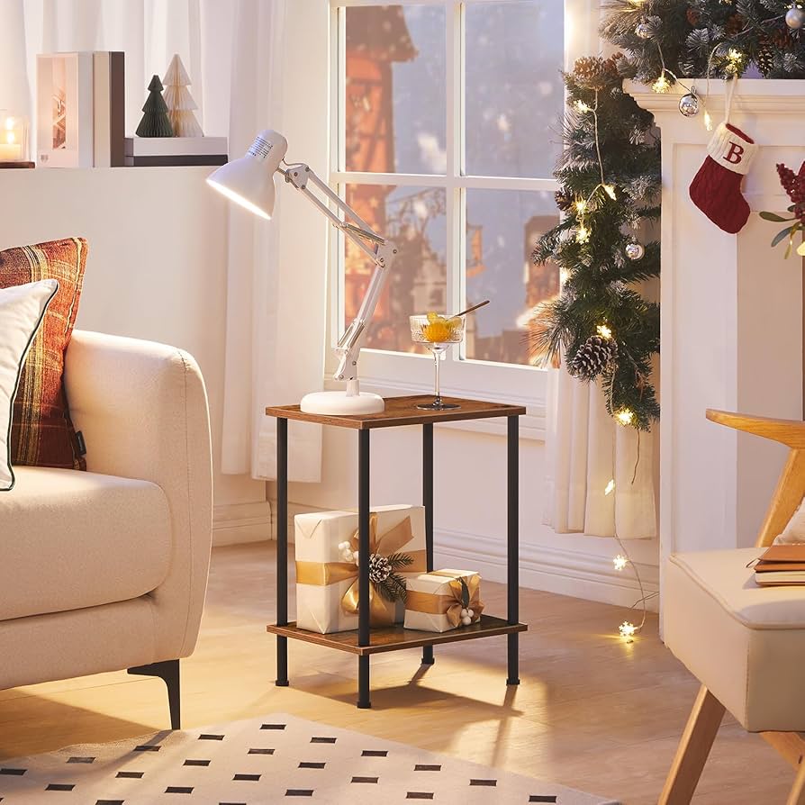 Amazon.com: HOOBRO End Table, Small Side Table, Nightstand with 2