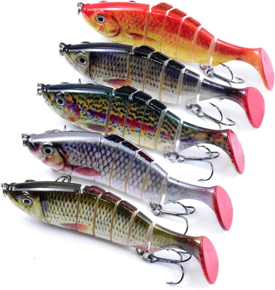 Amazon.co.jp: 釣具セット バス釣り ルアー 多関節 5節 10cm バス釣り