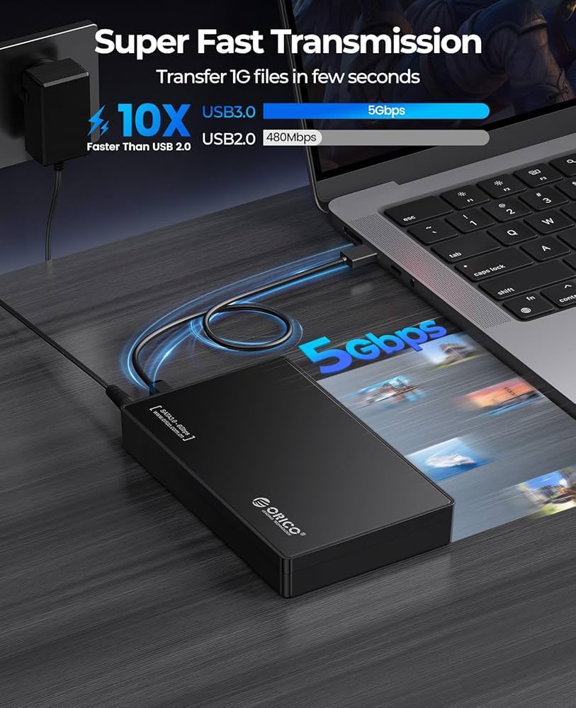 Amazon.com: ORICO USB 3.0 External Hard Drive Enclosure for 3.5