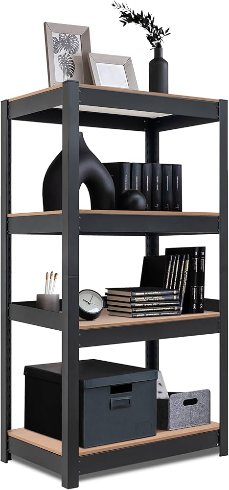 Amazon｜HOMEDANT House 組立簡単 ラミネート スチールラック キッチン