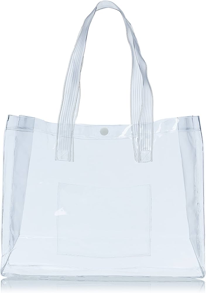 Amazon.co.jp: 伊高 ビニールバッグ 透明 丈夫 な トート クリア