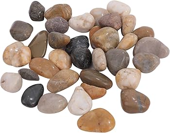 Amazon | ピュアシーク 天然五色石 紫光石 大粒珠五色砂利 彩り石