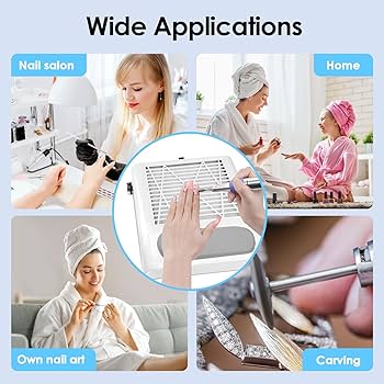 Amazon.com: Nail Dust Collector Vacuum 80W Adjustable Power