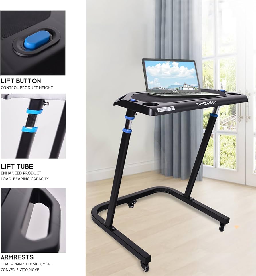 Amazon.co.jp: ThinkRider サイクルトレーナー用 上下昇降式 デスク 4
