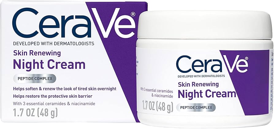 Amazon | CeraVe Skin Renewing Night Cream, 50ml by CeraVe | CeraVe
