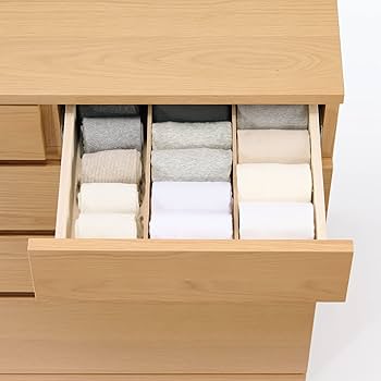 Amazon｜MUJI 無印良品 木製チェスト4段 幅88×奥行44×高さ83cm