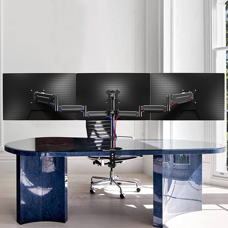 Amazon.co.jp: Pholiten 三画面モニターアーム PC モニター アーム